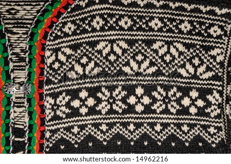Norwegian Ski Sweater &amp; Hat Knitting Pattern - Knitting Yarns