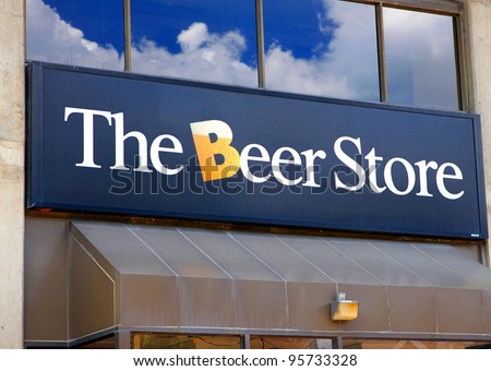 TORONTO - AUGUST 1: The Beer Store sign on August 1, 2011 in Toronto. The Beer Store is a privately owned joint-venture chain of retail outlets in Ontario, Canada, founded in 1927.
