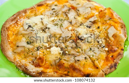 mushroom pizza-vegetarian pizza