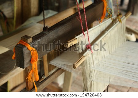 CHIANG MAI,THAILAND-SEPTEMBER 18 : Native handloom of Tai Lue. Tai lue is  a group of native people in Thailand, in Tai Lue's way of life2013 ,On September 18, 2013. in Chiang Mai, Thailand.