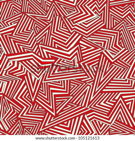 Seamless abstract background. White and red.