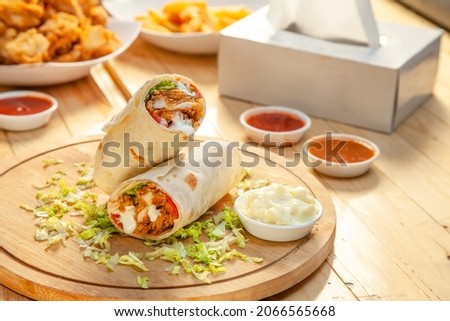 Similar – Image, Stock Photo Vegetable tortilla wraps