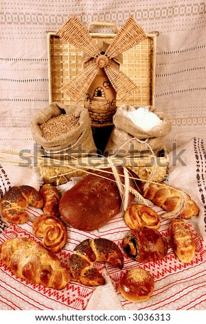 The made bread and components for preparation of bread