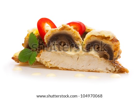 turkey cutlet with mushrooms