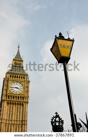 Taxi lamp, London