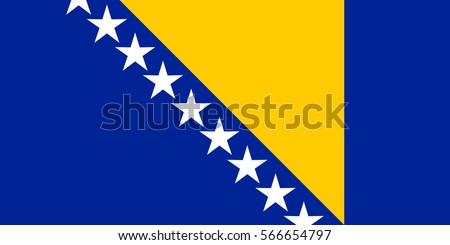 Flag of Bosnia and Herzegovina.