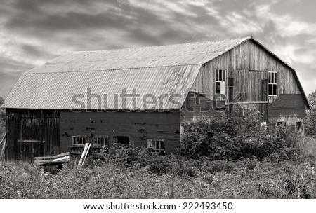 Old weathered Barn in the Country