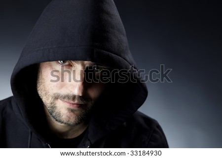 man with hood