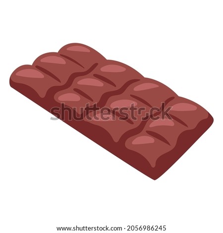 Illustration of chocolate tile. Food item for bars, restaurants and shops. Stockfoto © 