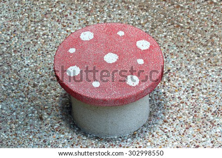 mushroom round stool