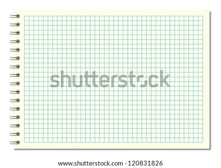 design element.  notebook  vector graph paper  background 