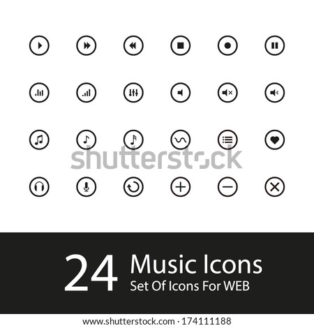 Vector Music Icon Set