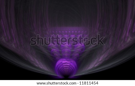 Fractal flame hallway to a castle in the sky