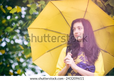 Girl with an umbrella