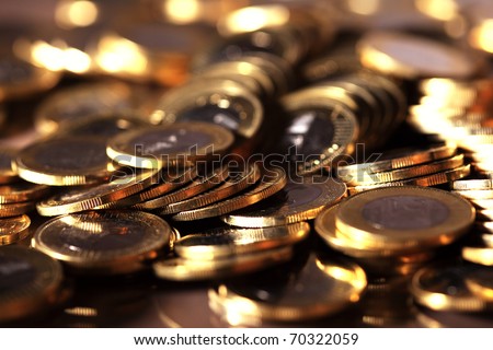 Group of coins business money