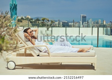 Similar – Image, Stock Photo Young woman resting near rusty car