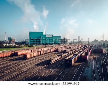 Day view of steel mill