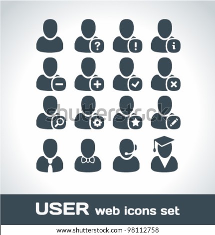 User Web Icons Set