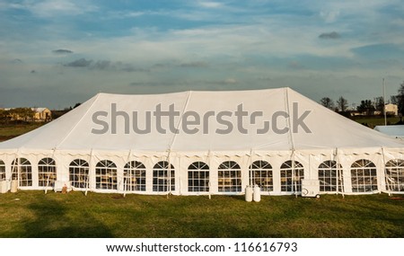 White banquet wedding tent or party tent