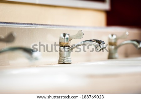 Similar – Image, Stock Photo Vintage sink and tap