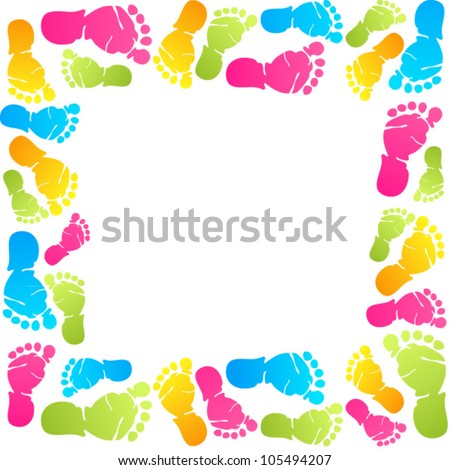 Royalty Free Stock P Os And Images Funny Baby Foot Prints Vector Frame Hqstockp Os Com Royalty Free Stock P Os And Images Funny Baby Foot Prints Vector Frame Hqstockp Os Com