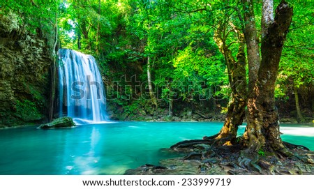 Beautiful waterfall in Thailand National Park
