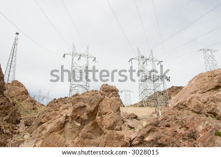 electric grid above hoover dam