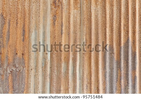 The background image of the rusty metal sheet