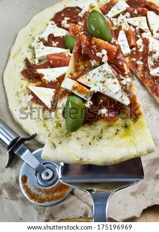 Triangle of pizza vegan, Pizza Italy
