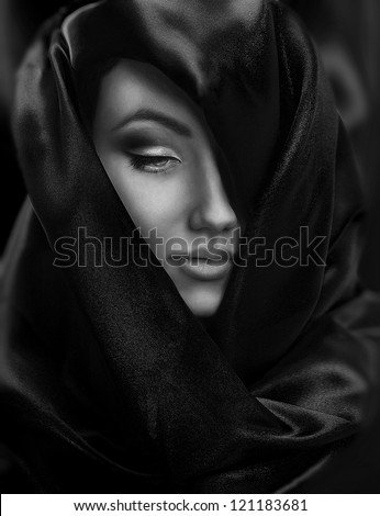 Arabic style portrait of a young beauty