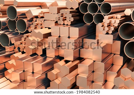 Similar – Image, Stock Photo Copper tubes Conduit