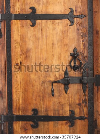vintage aged background old door
