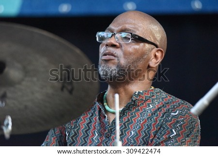 NEW YORK CITY - AUGUST 23 2015: Thousands filled Tompkins Square Park to hear live jazz performances celebrating the life of Charlie 