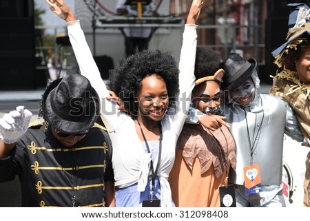 NEW YORK CITY - AUGUST 29 2105: Spike Lee & his production company staged a  party on Stuyvesant Ave in Bedford-Stuyvesant to celebrate the renaming of the block for his film \