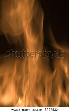 image of red hot fire frozen in time against a black background