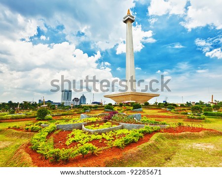 National Monument Monas. Merdeka Square, Central Jakarta, Indonesia