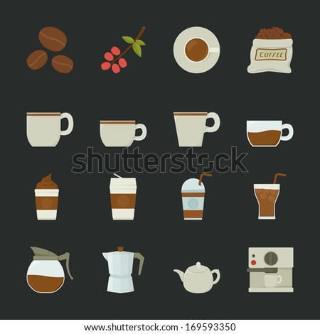 Coffee icon, eps10 vector format