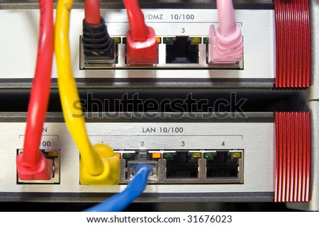 Outlets on firewall appliances for a local area network