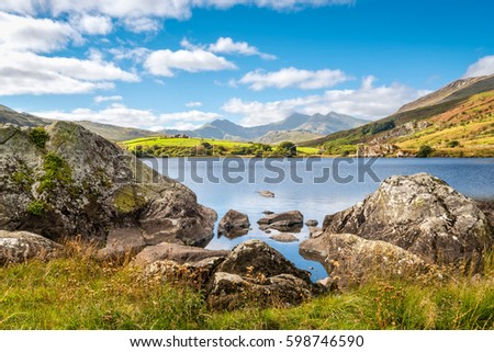 Similar – Foto Bild Bergsee in Snowdonia, Wales