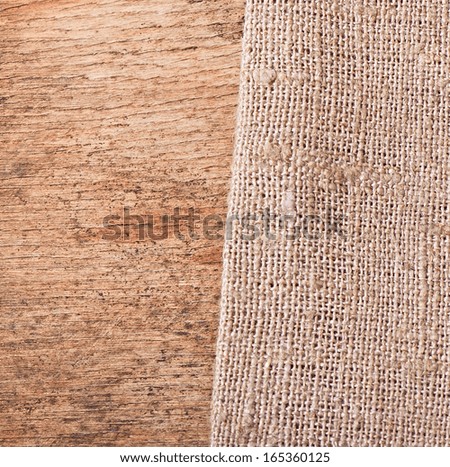 background of old wood and old cloth