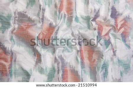 A multi color white background cloth
