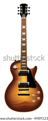 electric guitar on a white background