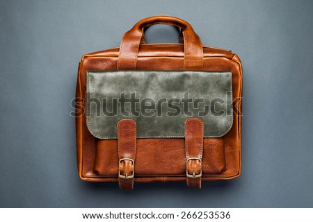 Leather bag background