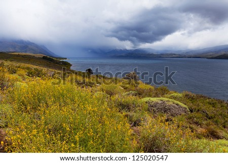 National park Lanin, lake Huechulafquen, San Martin de los Andes, Neuquen, Patagonia, Argentina