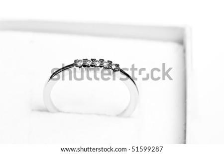 close up of a wedding ring inside a box ready for a gift