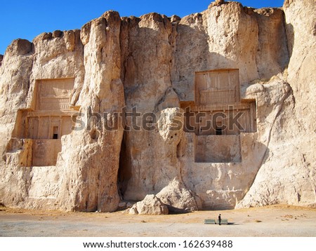 Persian king\'s tomb in Naqsh-e Rustam, Iran