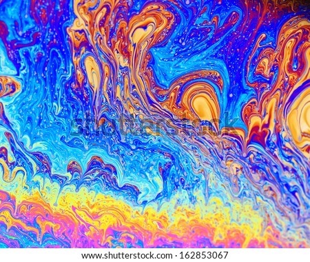 Rainbow colors created by soap, bubble, or oil makes can use background