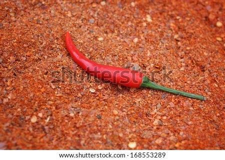 close-up paprika chili powder spices