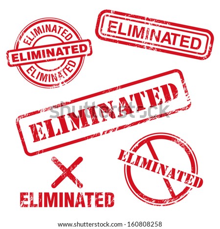 Eliminated Stamp 