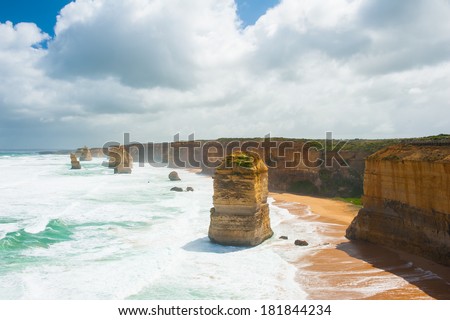 Twelve Apostles, natural landmark near the Great Ocean Road. Victoria, Australia